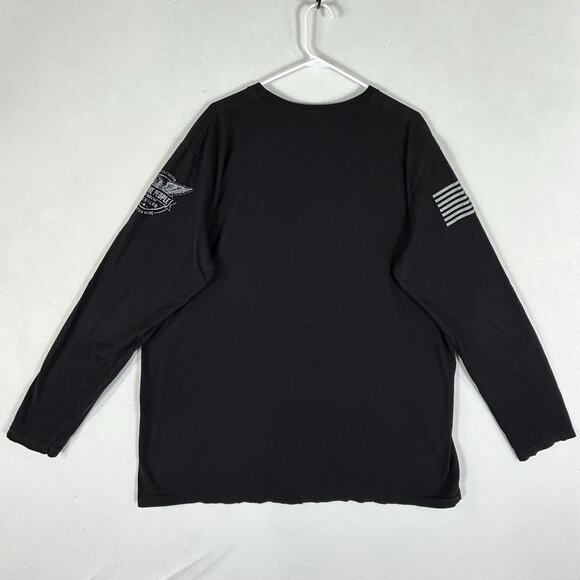 We the People Operator Long Sleeve Tshirt Mens 2XL Black Made in USA LEO Police - Picture 8 of 12